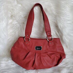 Nine West Burgundy Faux Leather Purse/Shoulder Bag